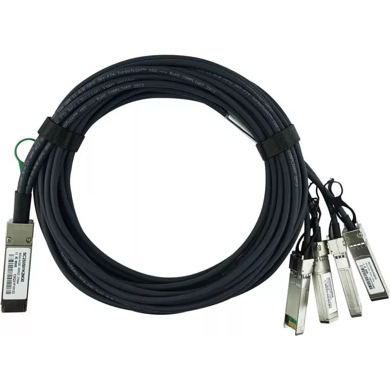 CBO QSFP 49Y7887-LE-BL 3 m 40 Gbit/s Male-to-Male šviesolaidinis kabelis