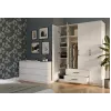 Topeshop ROMANA 160 BIEL KPLB bedroom wardrobe/closet 11 shelves 4 durelės(s) baltas