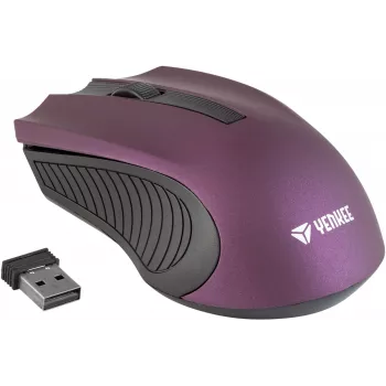 2.4 GHz optinė simetrinė belaidė pelė, 3 mygtukai, violetinė
