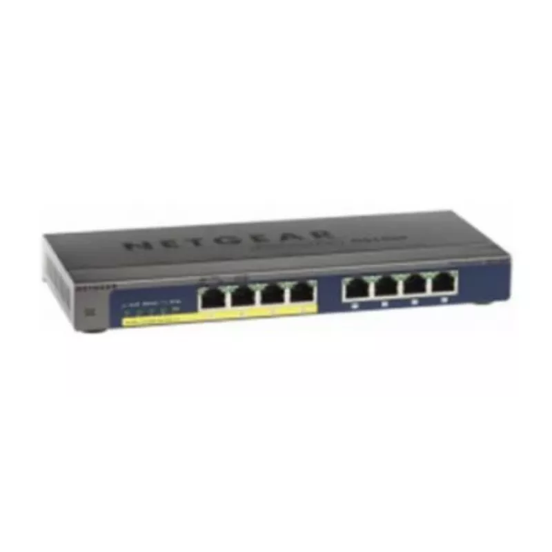 NETGEAR GS108PP Nevaldomas Gigabit Ethernet (10/100/1000) maitinimas per Ethernet (PoE) juodas