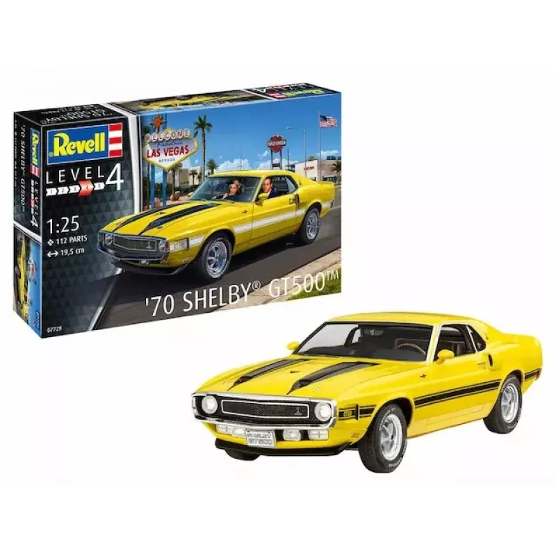 Plastikinis modelis 70 Shelby Mustang GT500 1/25