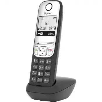 Gigaset A690HX analoginis/DECT telefonas su skambučio numerio atpažinimu, juodas, sidabrinis
