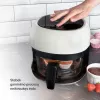 Deep Fryer Sponge oro gruzdintuvė Glass 4L Transparent Design