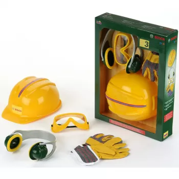 Theo Klein Bosch Accessories Set B 4PC su šalmu ir pirštinėmis, nuo 3 metų