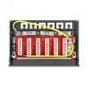 DELOCK Mini Desktop RJ45 6 prievadų Cat.6A ekranuotas skydelis, metalinis, juodas, 80×22×125 mm
