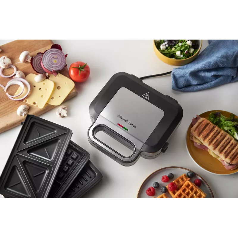 Russell Hobbs 26810-56 sumuštinių keptuvas 750 W juoda, nerūdijantis plienas