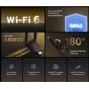 „Wi‑Fi“ USB adapteris MERCUSYS MA72XH AX1800 su didelio stiprinimo antenomis, USB-A „Plug‑and‑Play“