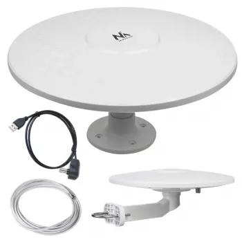 Lauko antena MACLEAN MCTV-947 aktyvi 32 dB su F tipo jungtimi TV priėmimui