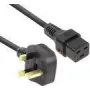 ACT Powercord UK kištukas - C19 IEC užraktas juodas 2 m PC1214 230V 16A