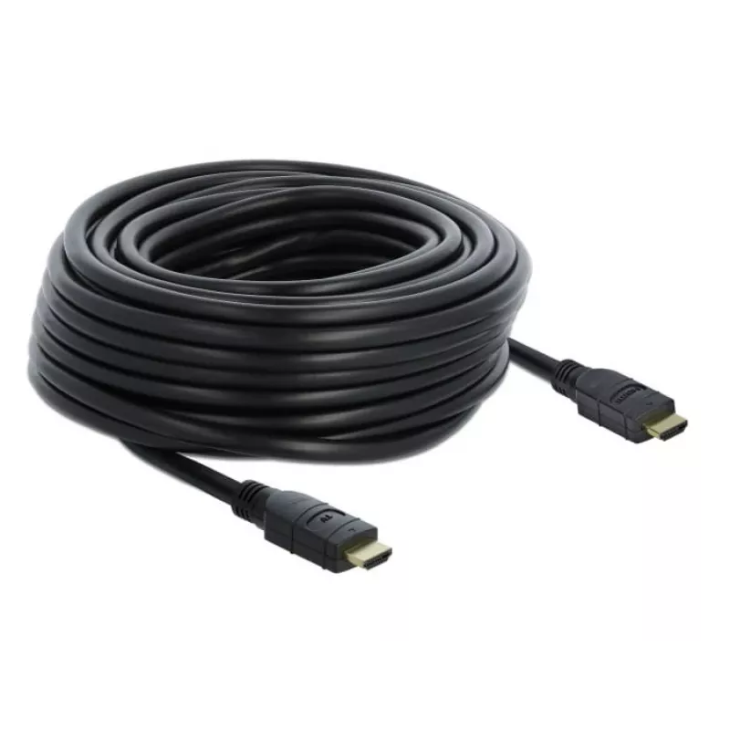 HDMI laidas DeLOCK 85286 20m A tipo kištukas į A tipo kištuką juodas