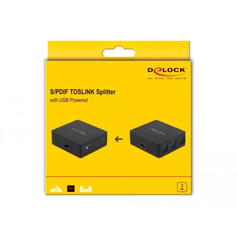 S/PDIF TOSLINK skirstytuvas DeLOCK 63397
