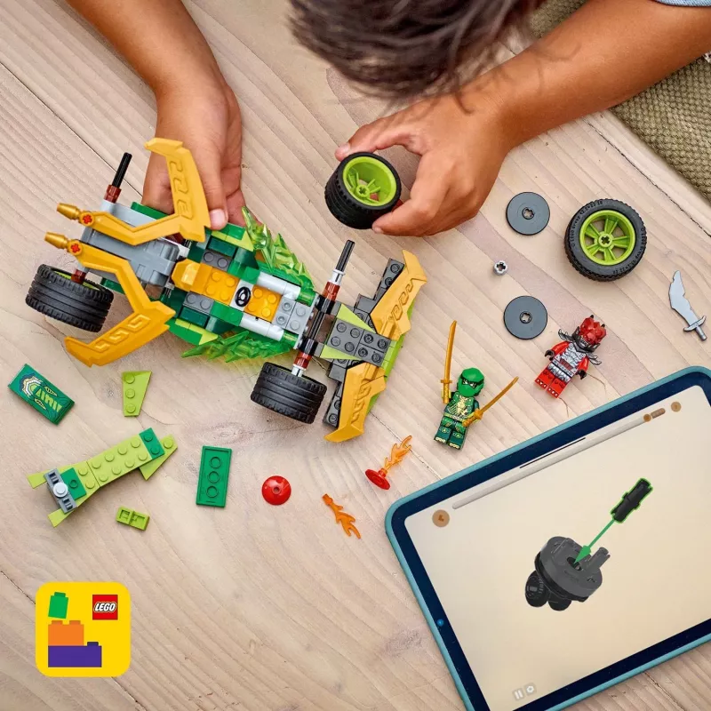 LEGO statybų rinkinys NINJAGO Lloyd's Action Speedster 71828, 181 detalė, 2 mini figūrėlės, amžius 7+
