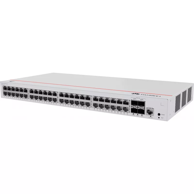HUAWEI eKit S220 serijos S220-48P4X valdomas L2 Gigabit Ethernet (10/100/1000) maitinimas per Ethernet (PoE) 1U pilkas