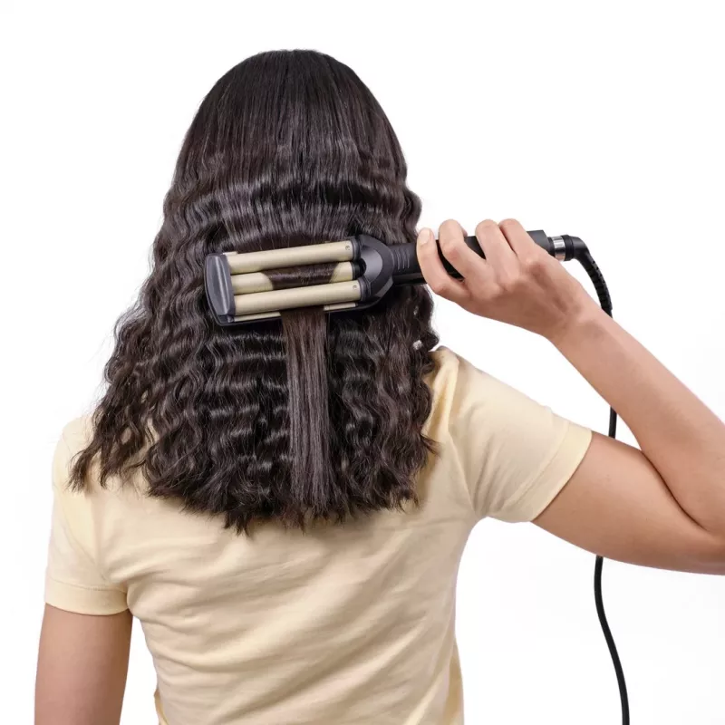 BaByliss C260E EasyWaves tekstūruojantis suktukas šiltai juodas, sidabrinis 70,9 (1,8 m)