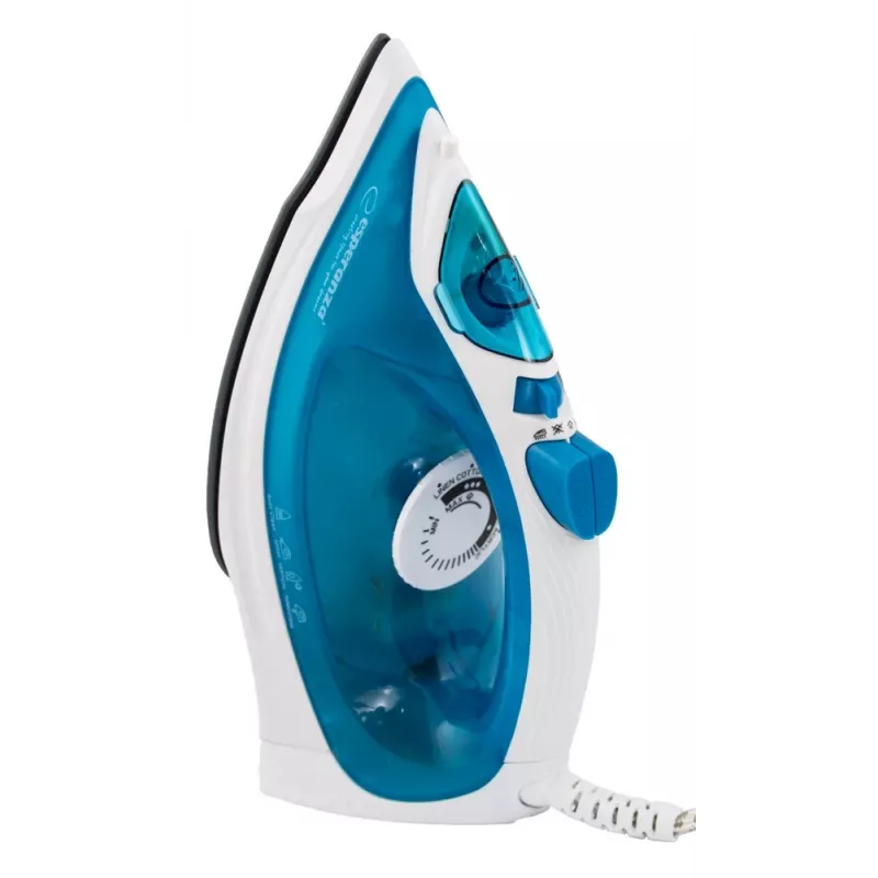 Garinis lygintuvas ESPERANZA EHI002 — 2200 W, keraminis padas, vertikalus garinimas, 0,815 kg, baltas/mėlynas