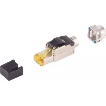 Tinklo jungtis ShiverPeaks 08-45011 Cat 8.1 Be įrankių RJ45 — Ekranuotas eterneto kištukas