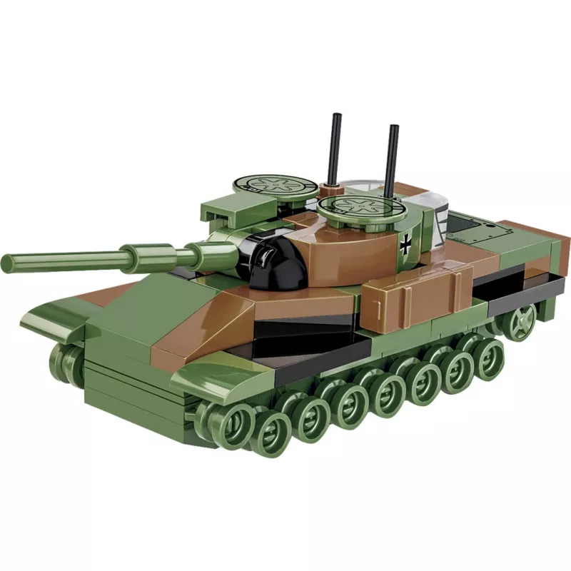 Statybinis rinkinys Cobi Leopard I tanko modelis — 147 dalys, amžius 6+, ruda/žalia