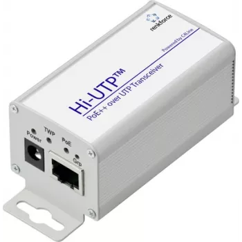 Renkforce RF-6861942 PoE++ per UTP siųstuvas-imtuvas, komutacinio kabelio diapazonas iki 400 m, 1 vnt. (RF-6861942)