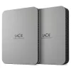 LaCie Mobile Drive 1TB išorinis kietasis diskas, nešiojamas – Mėnulio sidabro, USB-C 3.2, skirtas PC ir Mac, pagamintas iš perdirbtų medžiagų, su Adobe All Apps Plan ir R