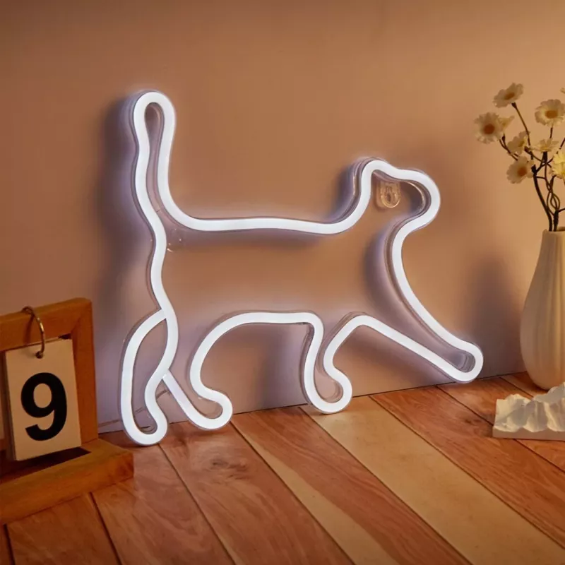 Neoninio stiliaus dekoratyvinė šviesa MANTA SNL70WH Style Neon Lights CAT 2 Balta 70 cm