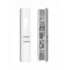 Vonios spintelė-spinta top e shop NEL II BIEL POŁ — laisvai stovinti, 5 lentynos, 310×300×1740 mm, balta
