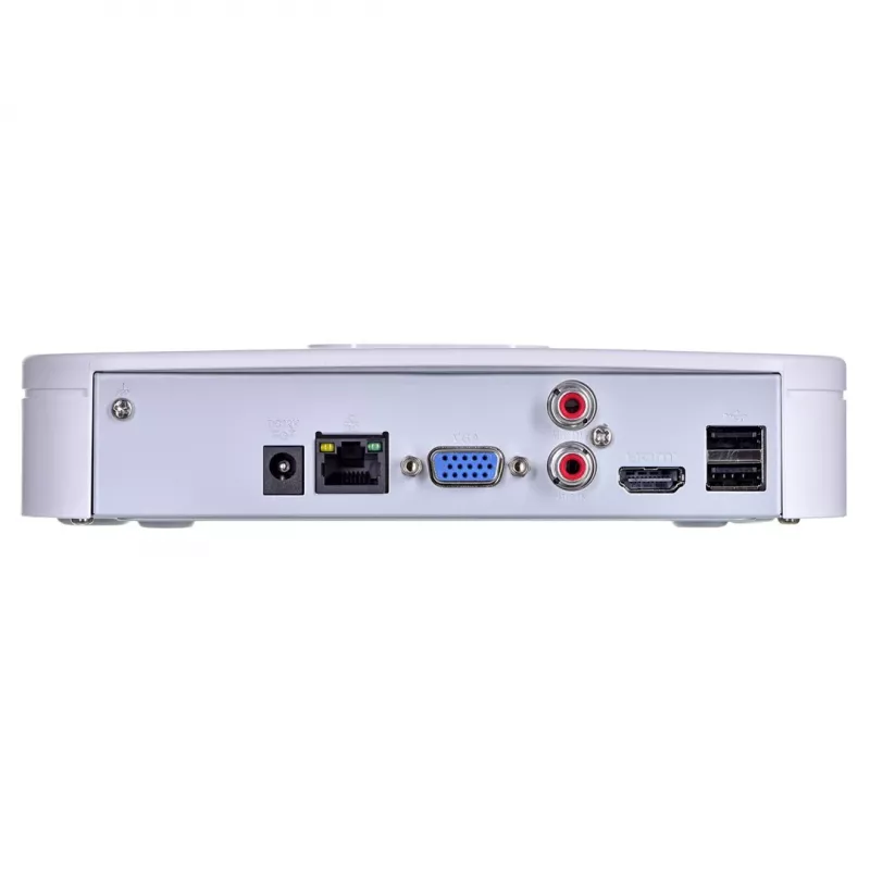 Tinklo vaizdo registratorius DAHUA NVR2108-I2 — 8 kanalų NVR, 4096×2400 maks., SATA III iki 10 TB, 1U baltas