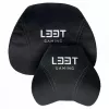L33T Gaming 160382 Prabangus žaidimų kėdės pagalvėlių rinkinys, Atminties putos, Aksomas, Itin minkštas, Juodas