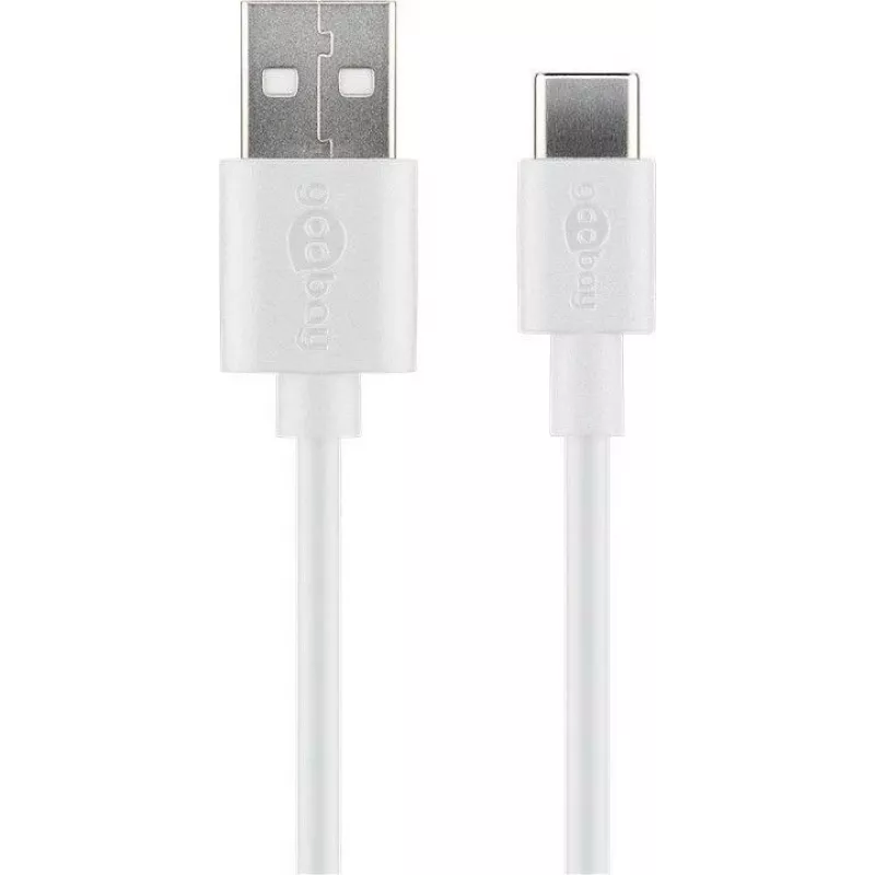 Wentronic 45563 1m USB A USB C vyriškas-vyriškas baltas USB kabelis (45563)