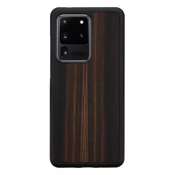 man and wood Galaxy S20 Ultra juodmedžio juodumo telefono dėklas — apsauginis išmaniojo telefono dangtelis