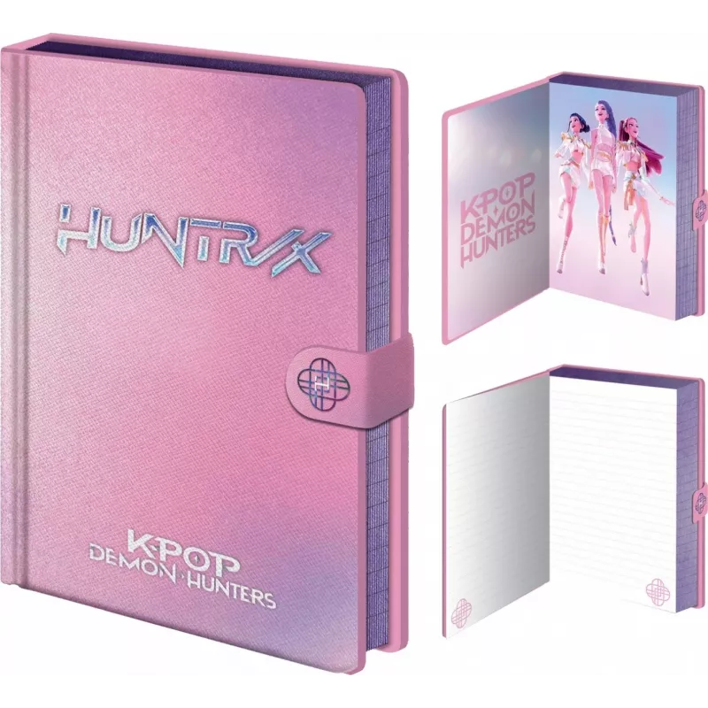 Užrašų knygutė su užtrauktuku A5 K-POP Demon Hunters