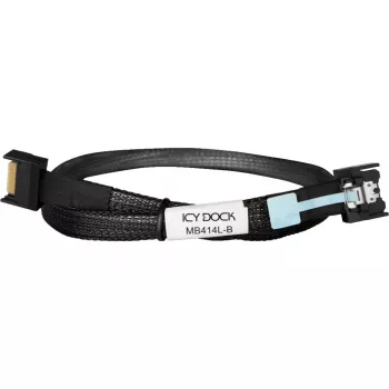 ICY DOCK MB414L-B MCIO 4i SFF-TA-1016 į MCIO 4i SFF-TA-1016 kabelis, 0.5 m
