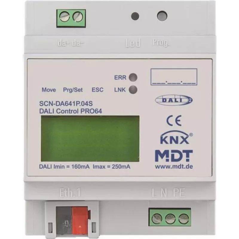 MDT technologies DaliControl IP tinklų sietuvas PRO64 DALI-2,4TE,REG SCN-DA641P.04S (SCN-DA641P.04S)