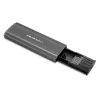 Qoltec 52271 saugojimo diskų dėklas SSD dėklas Pilka M.2