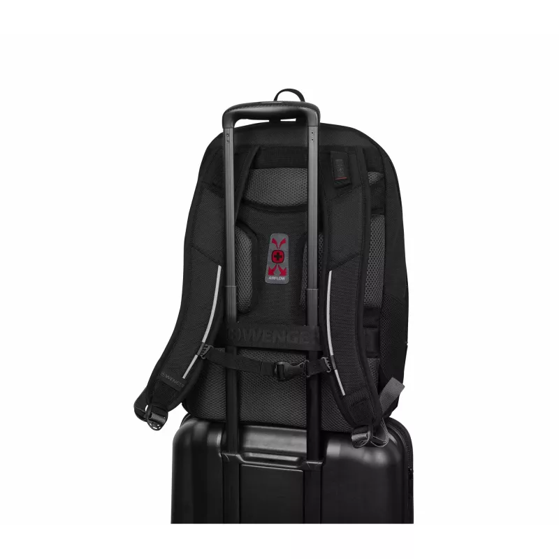 Wenger Carbon Pro verslo kuprinė su 15,6 col. nešiojamojo kompiuterio dėklu ir planšetės kišene, juoda (653129)