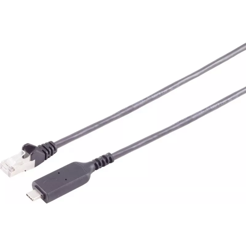 Tinklo kabelis ShiverPeaks 13-51065 USB-C LAN adapteris 1G RJ45 PVC juodas 7,5 m