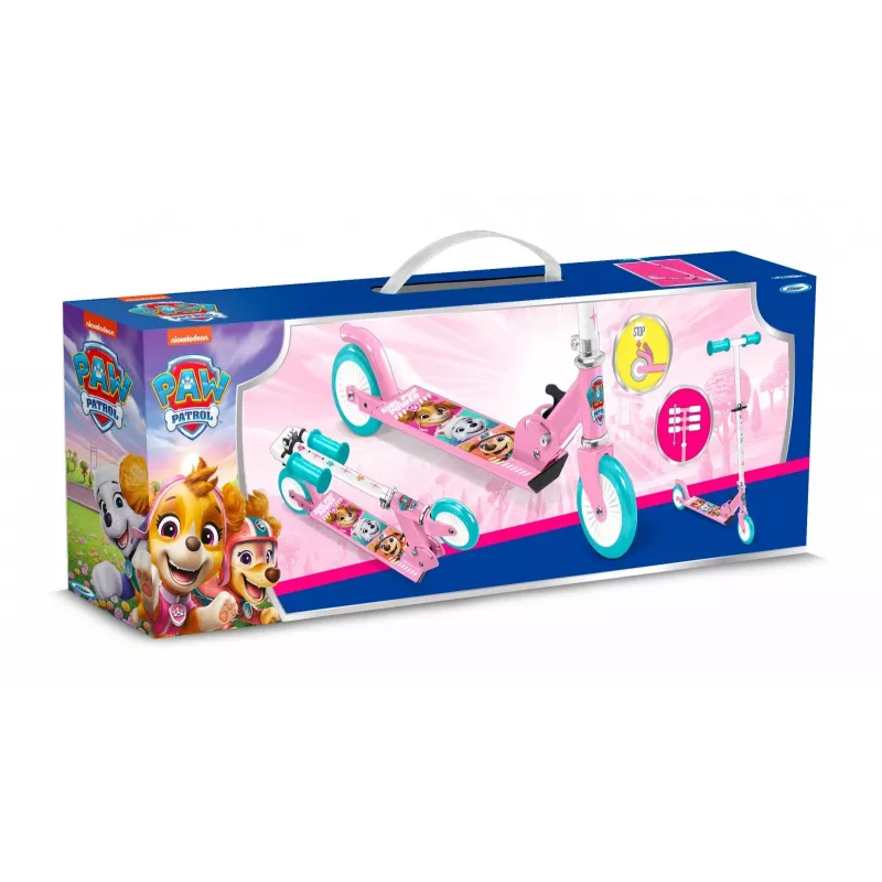Pulio 2 ratų paspirtukas Paw Patrol rožinis Stamp
