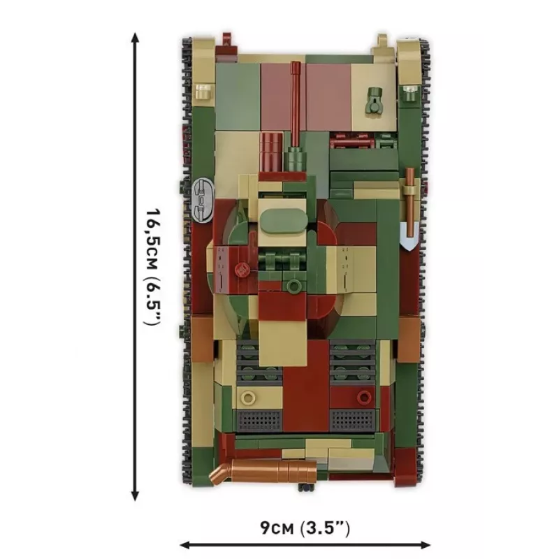 Cobi Building Blocks Light Tank 7TP modelis, 669 dalys, COBI-2661