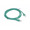 PATCHCORD Cat.6 UTP 1.5M Žalias FLUKE PASSED LANBERG 10 vnt. pakuotė