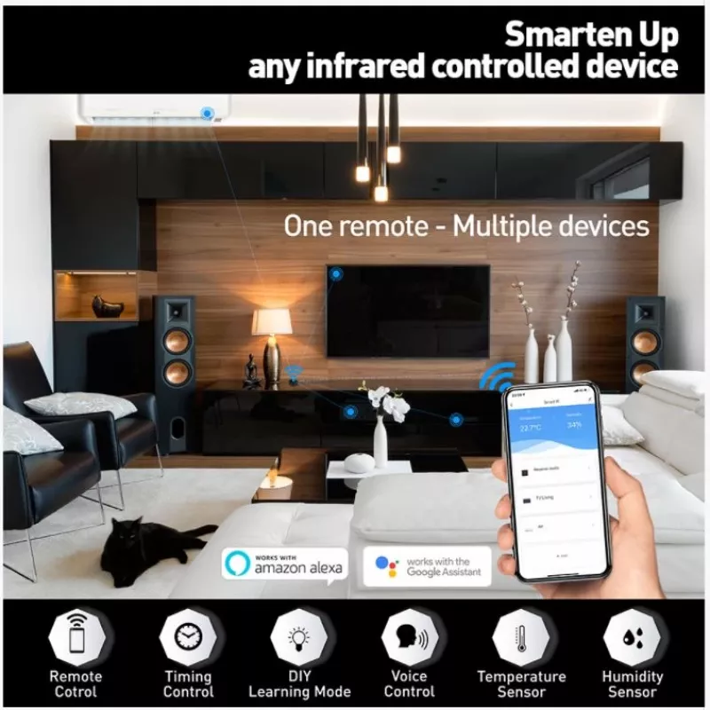 IR WiFi Remote Control Tellur Smart 5949120003124 su temperatūros ir drėgmės jutikliu