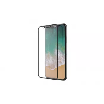 Grūdinto stiklo ekrano apsauga Devia, skirta iPhone XS / X 5.8 colio, juoda