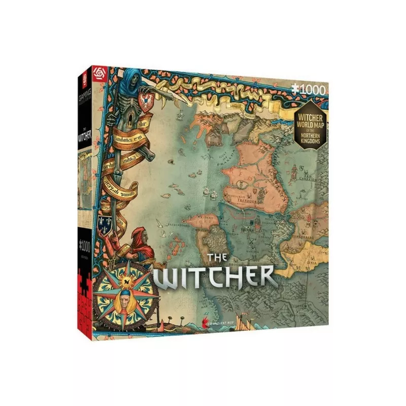 Dėlionė Good Loot The Witcher Šiaurės Karalystės žemėlapis 1000 vnt.
