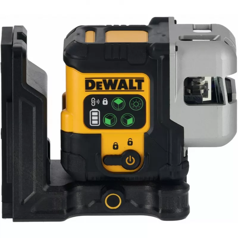 Belaidis daugialinijis lazeris DeWalt DCLE14301GB 3×180° kryžminių linijų, 18 V, žalios linijos, integruota Powerstack Li-Ion baterija