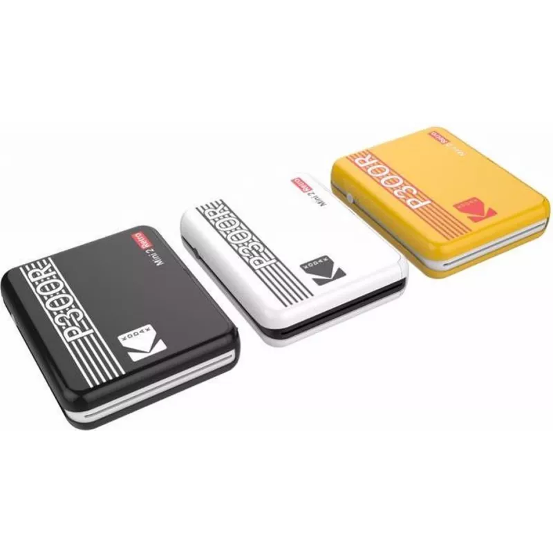 Spausdintuvas Kodak Mini 3 Square Retro Pass Photo Printing Technology Geltonas