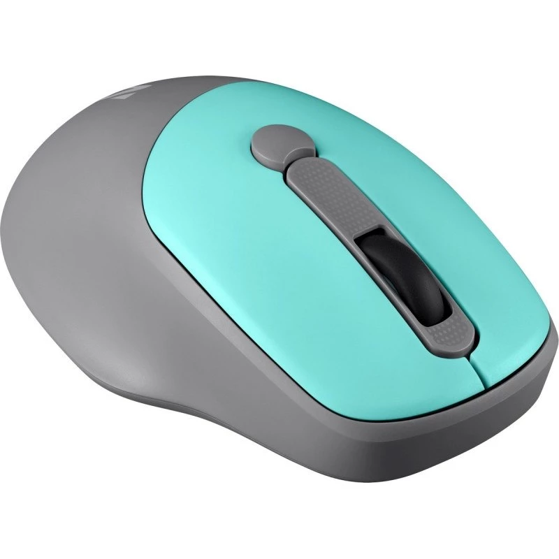 Belaidė pelė DEFENDER Silent Click C Mint 52294 — abiem rankoms tinkama, 1600 DPI, 2,4 GHz nano USB