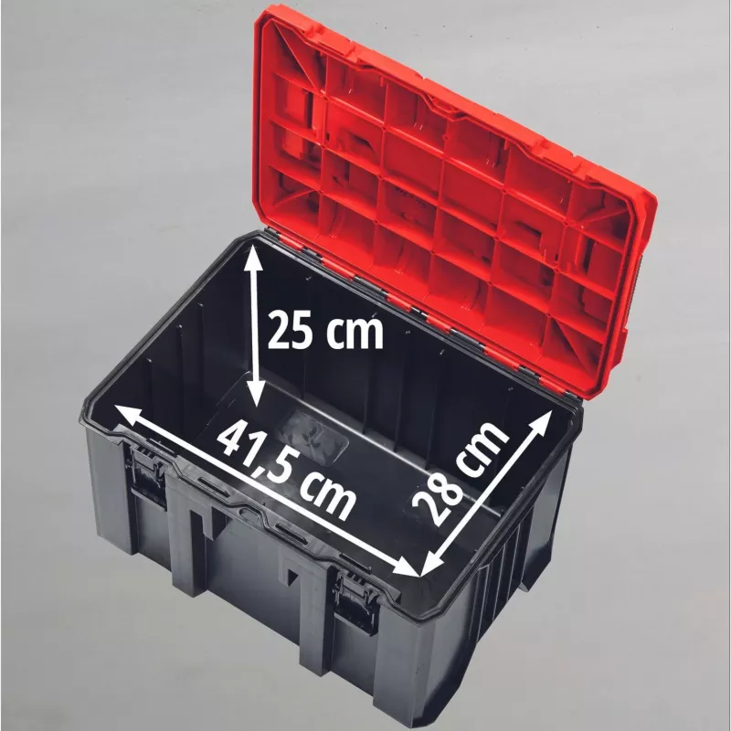 Kieto korpuso dėklas Einhell E-Case M juodas raudonas 2,85 kg