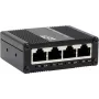 Pramoninis 5 prievadų Gigabit komutatorius Exsys EX-62021 su USB-C maitinimo įvestimi, nevaldomas