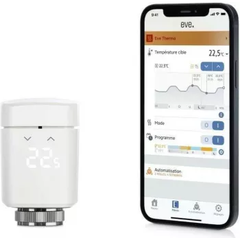 EVE Thermo 2 vnt. rinkinys - Išmanusis radiatoriaus vožtuvas, skirtas „Apple HomeKit“