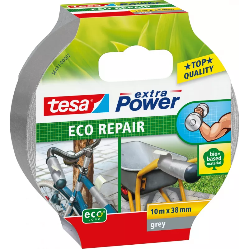 TESA ECO REPAIR 10 m Pluošto Gumos Juosta Pilka