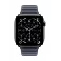 Apple 46 mm Navy Magnetic Link M/L dirželis iš smulkaus pynimo medžiagos, tamsiai mėlynas