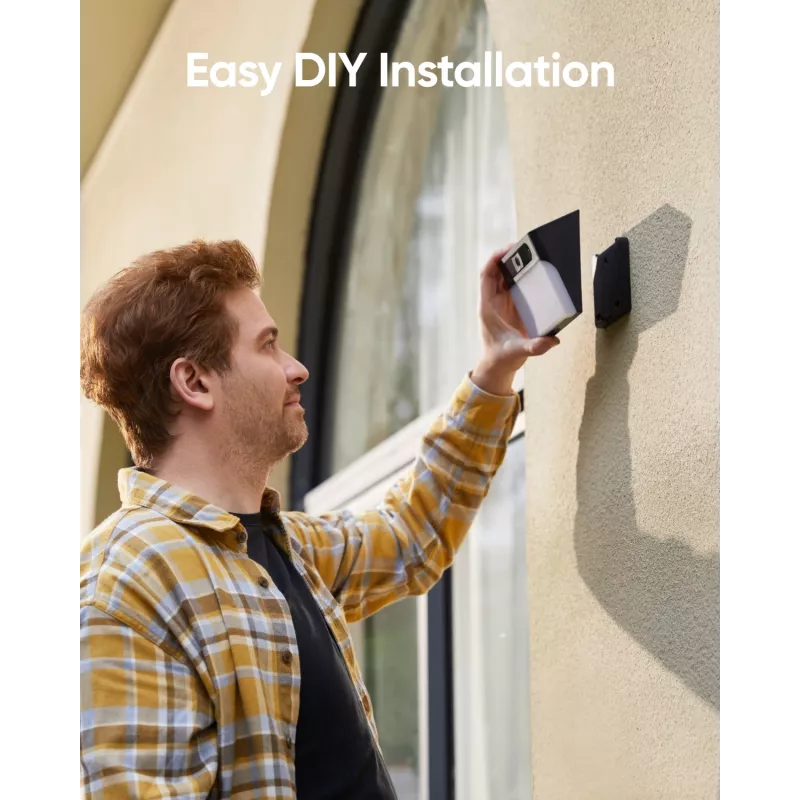 Anker Innovations Eufy Solar Wall Light Cam S120 - Tinklo stebėjimo kamera - atspari oro sąlygoms - spalva (diena/naktis)